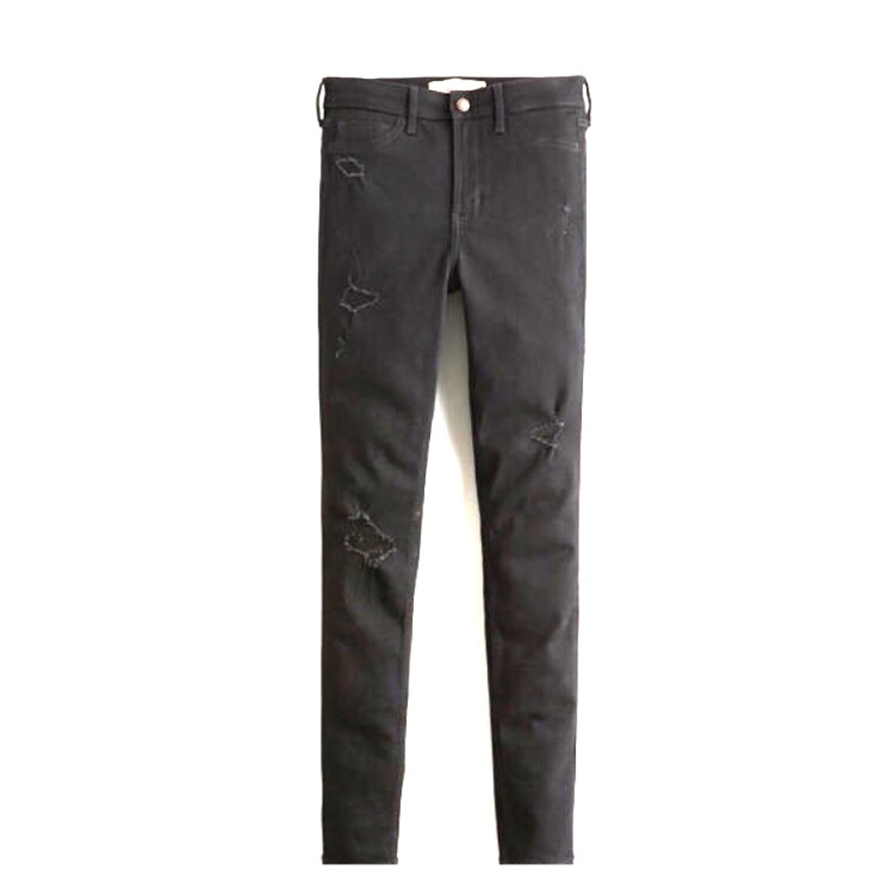 Hollister Black Destroyed Skinny jeans